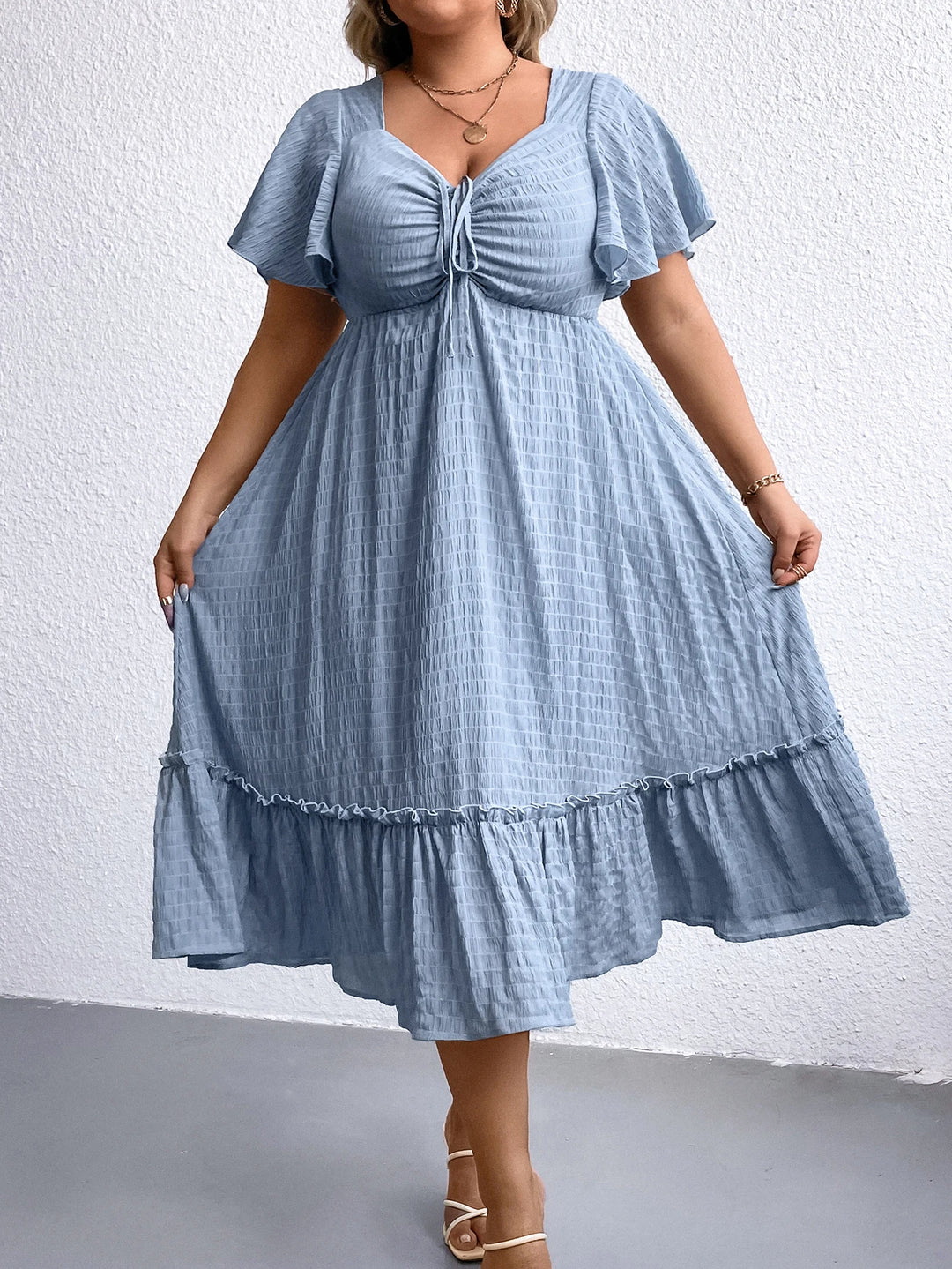 Sammy Jackson™ Zandra Plus-Size Zomerjurk | Vintage & Stijlvol