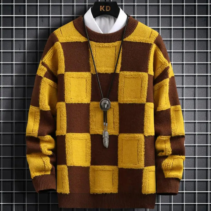 Sammy Jackson™ Luxe Plaid Trui | Zachte warme trui van kasjmier