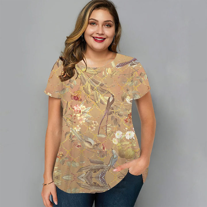Sammy Jackson™ Loïs Plus-Size T-Shirt | Cheerful & Summery