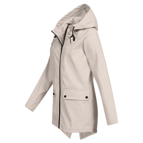 Trendy Dames Regenjas met Capuchon - Liora