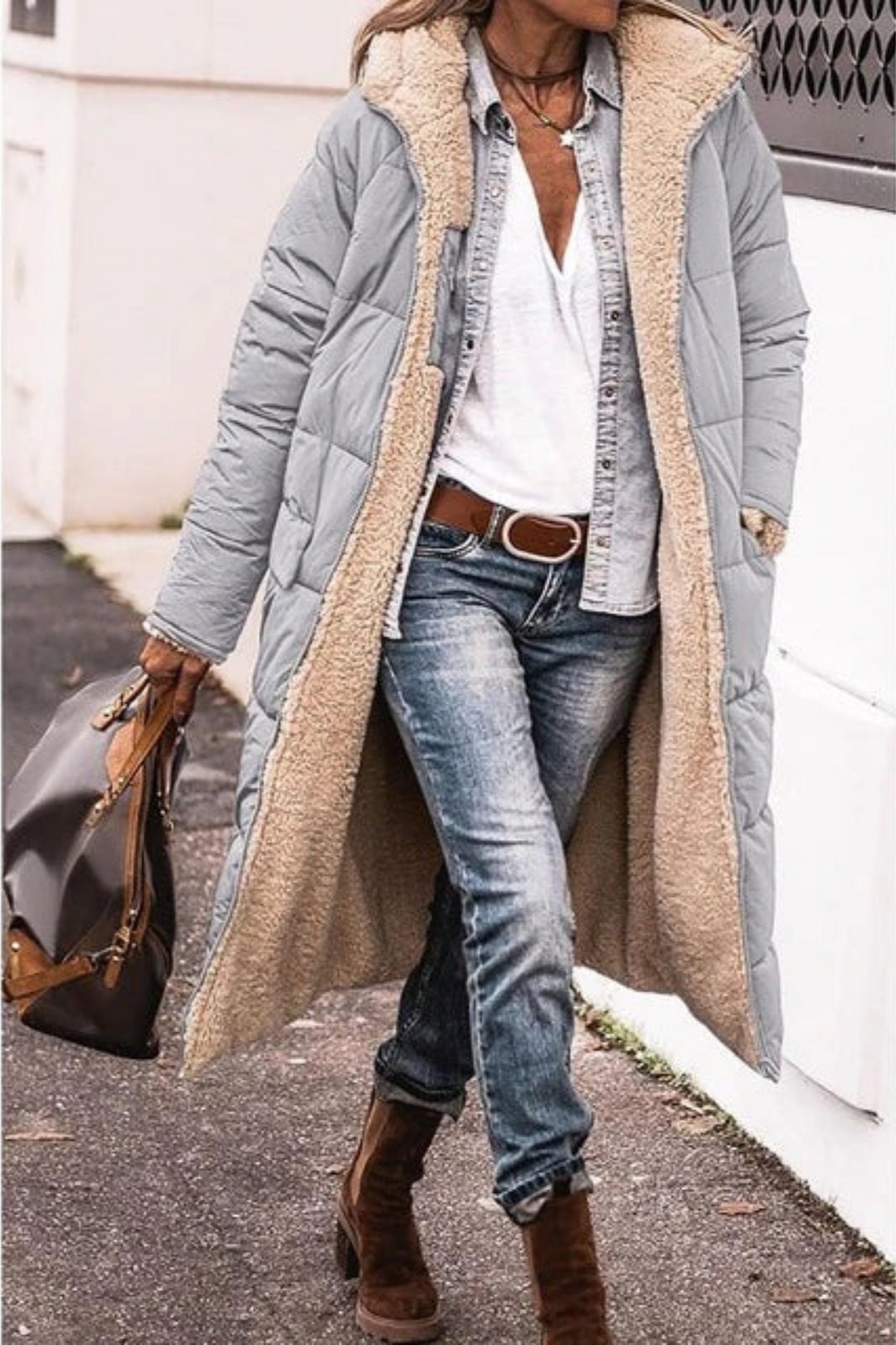 Trendy Reversible Women's Winter Coat - Sofia
