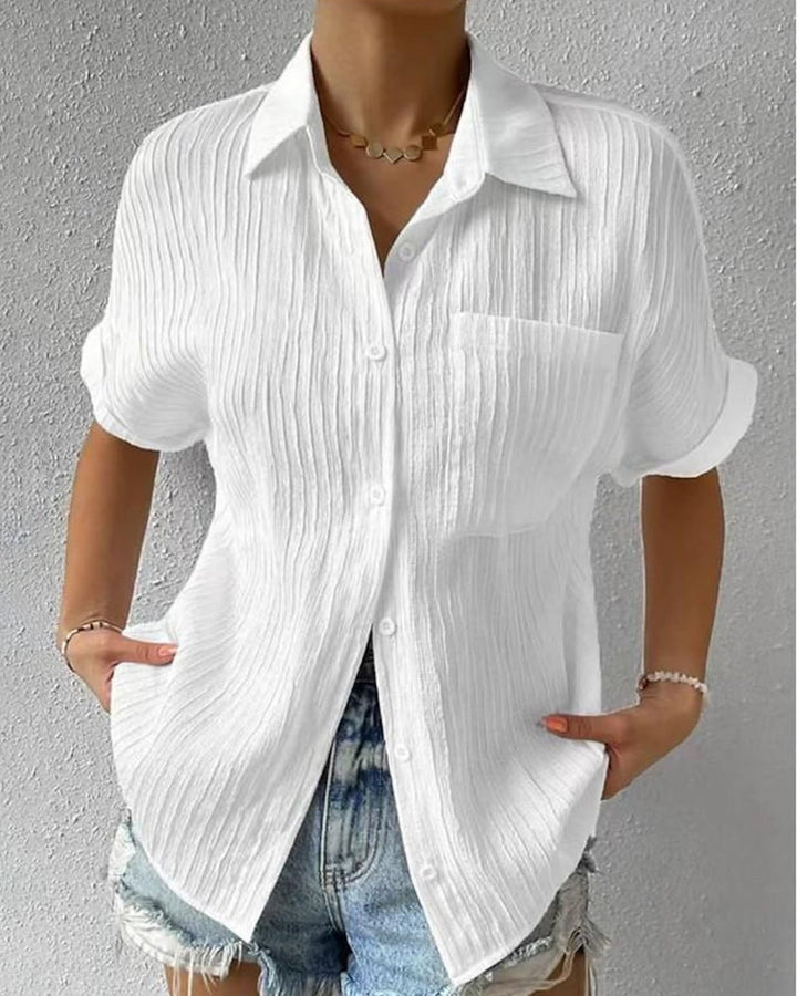 Stijlvolle blouse met korte mouwen – Elena