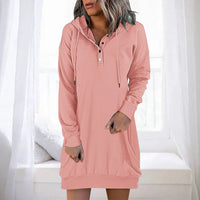 Minimalist Long Women's Hoodie – Valeria
