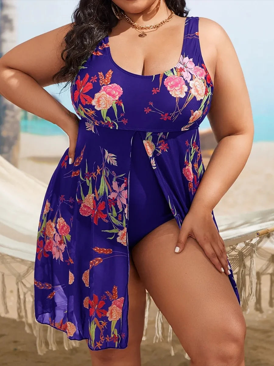 Sammy Jackson™ Sophie Plus-Size Swimsuit | Tropical & Trendy