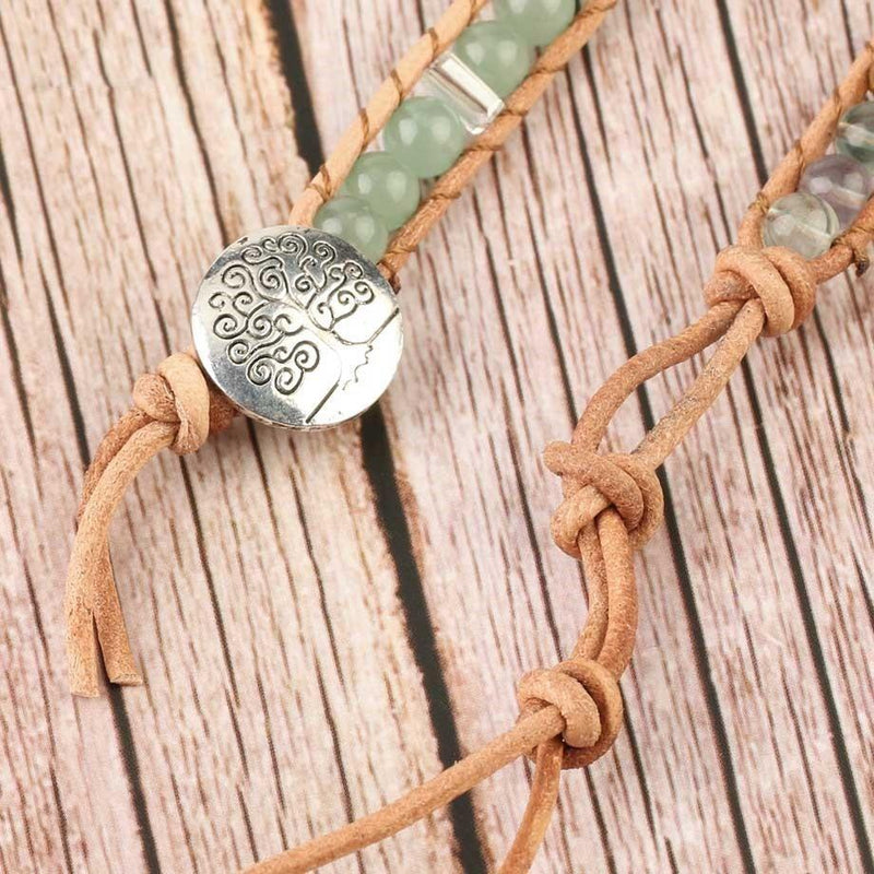 Detoxifying Fluorite Wrap Bracelet - Iris
