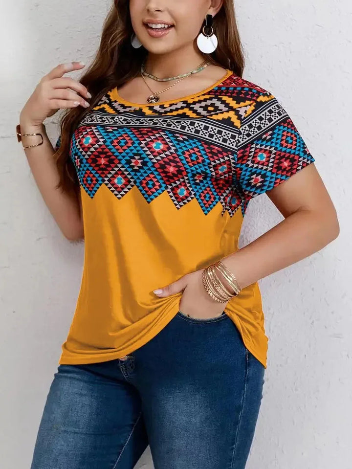 Sammy Jackson™ Luna Plus-Size T-Shirt | Casual & Cheerful
