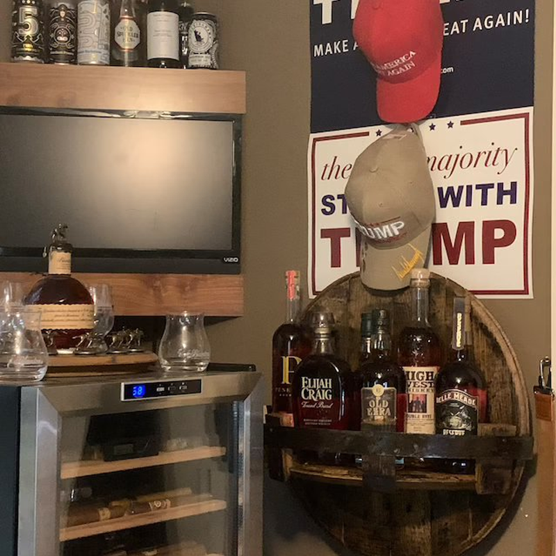 Estante para barril de whiskey bourbon de madera de roble – Oakspire