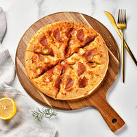 Round Acacia Wood Cutting and Serving Board - Sienna