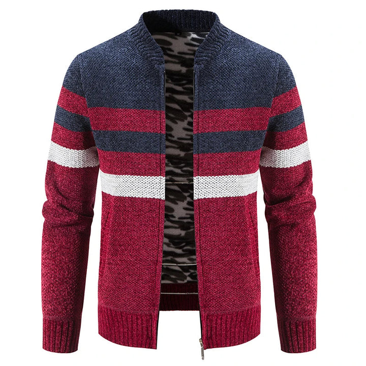 Men's Striped Fall Vest – Tobias