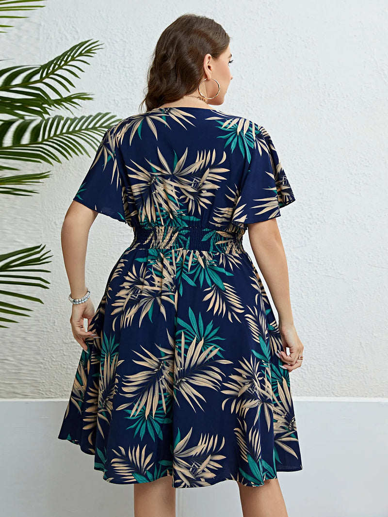 Sammy Jackson™ Dahlia Plus-Size Jurk | Vrolijk & Stijlvol