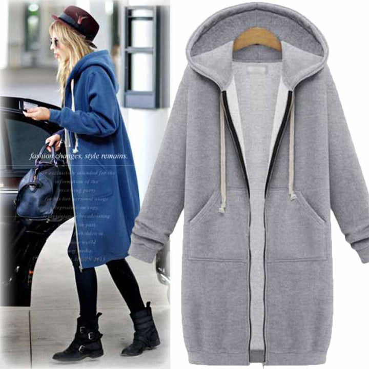 Casual Lang Damesvest - CozyZip