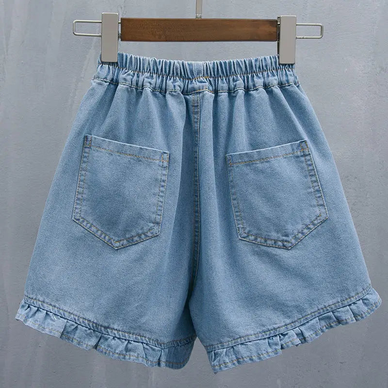 Sammy Jackson™ Linde Krótkie Spodnie Plus Size | Denim i Modne