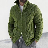 Sammy Jackson™ Sven Vest | Knitted vest with high collar and zipper