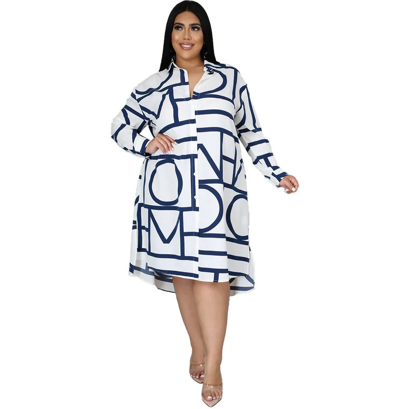 Sammy Jackson™ Georgia Plus-Size Jurk | Casual & Uniek