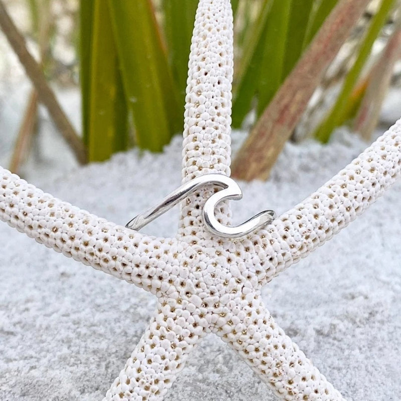 Silver Sea Wave Ring - Maris