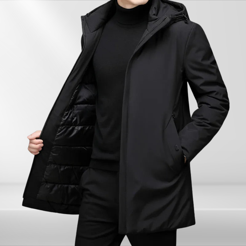 Classic men's coat with down filling – Matteo