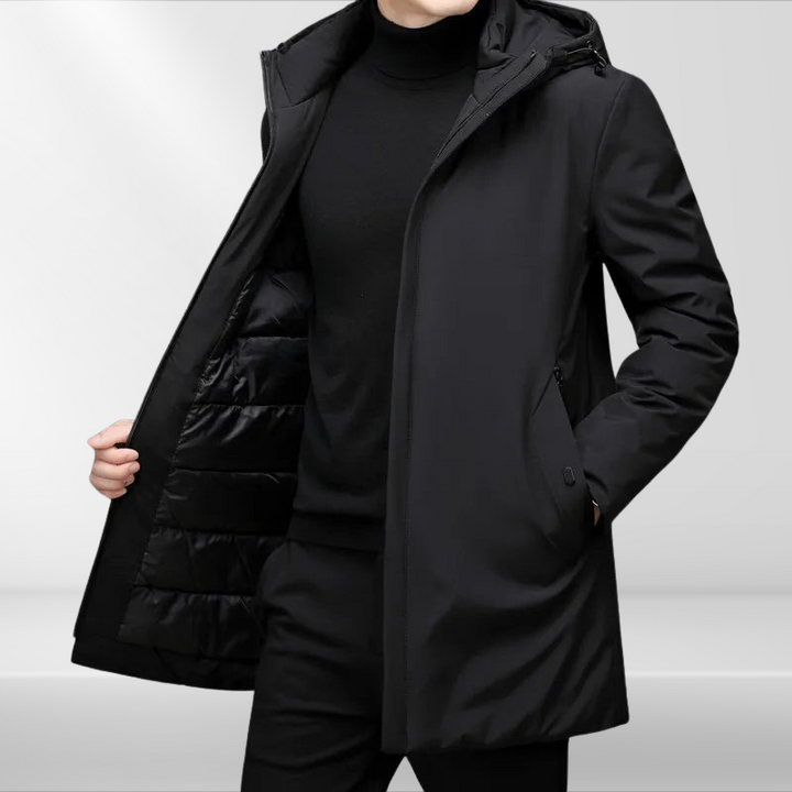 Classic men's coat with down filling – Matteo