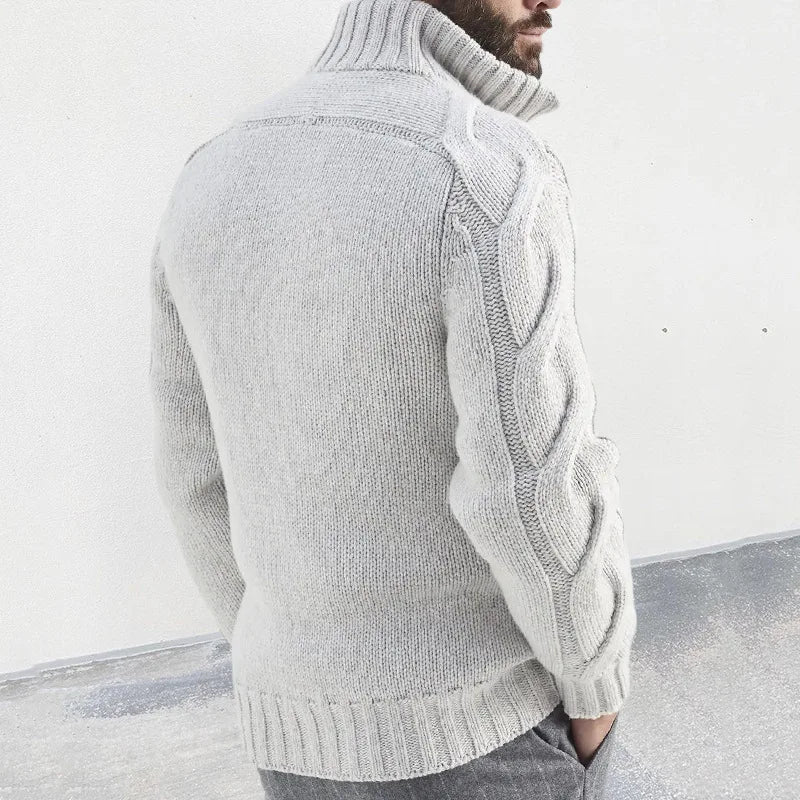Sammy Jackson™ Sven Vest | Knitted vest with high collar and zipper