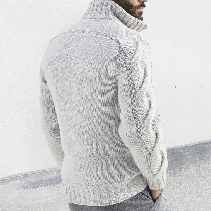 Sammy Jackson™ Sven Vest | Knitted vest with high collar and zipper