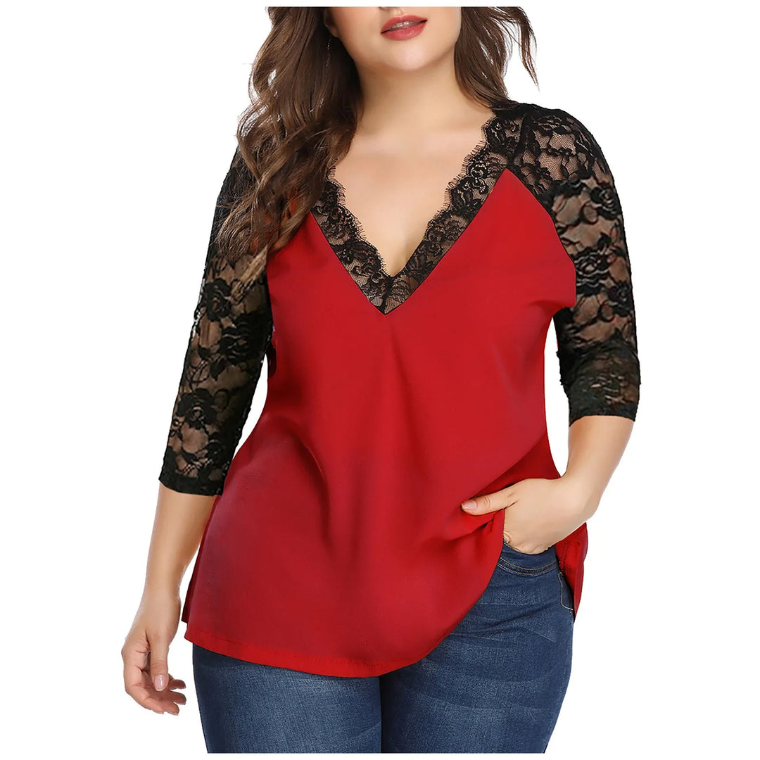 Sammy Jackson™ Isa Plus-Size Blouse | Trendy & Flatterend