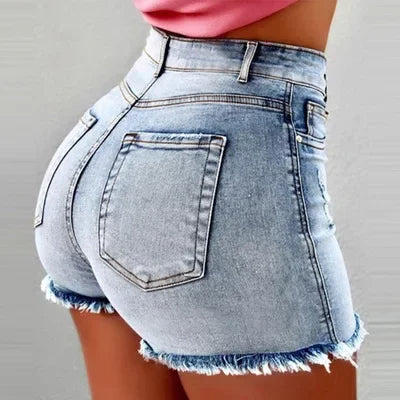Sammy Jackson™ Zelie Krótkie Spodnie Plus Size | Denim i Casual