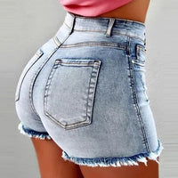 Sammy Jackson™ Zelie Krótkie Spodnie Plus Size | Denim i Casual