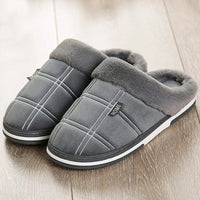 Sammy Jackson™ Check Instappers | Fluweelzachte geruite pantoffels