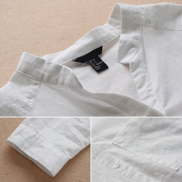 Women's Linen Long-Sleeve Shirt – Isla