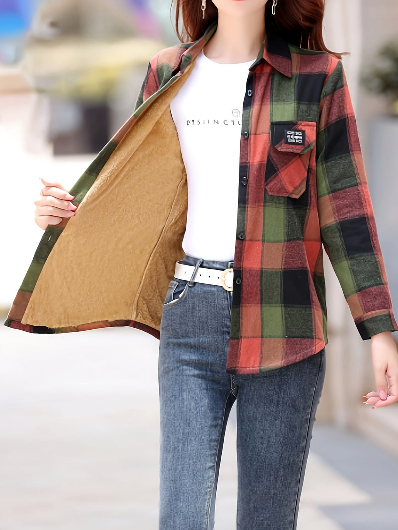 Gevoerde Casual Damesblouse - Nora