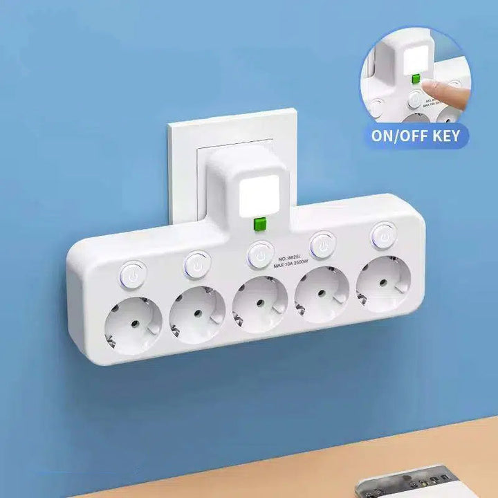 Power Strip with USB and Switches | Multi-Outlet Surge Protector 2500W 13