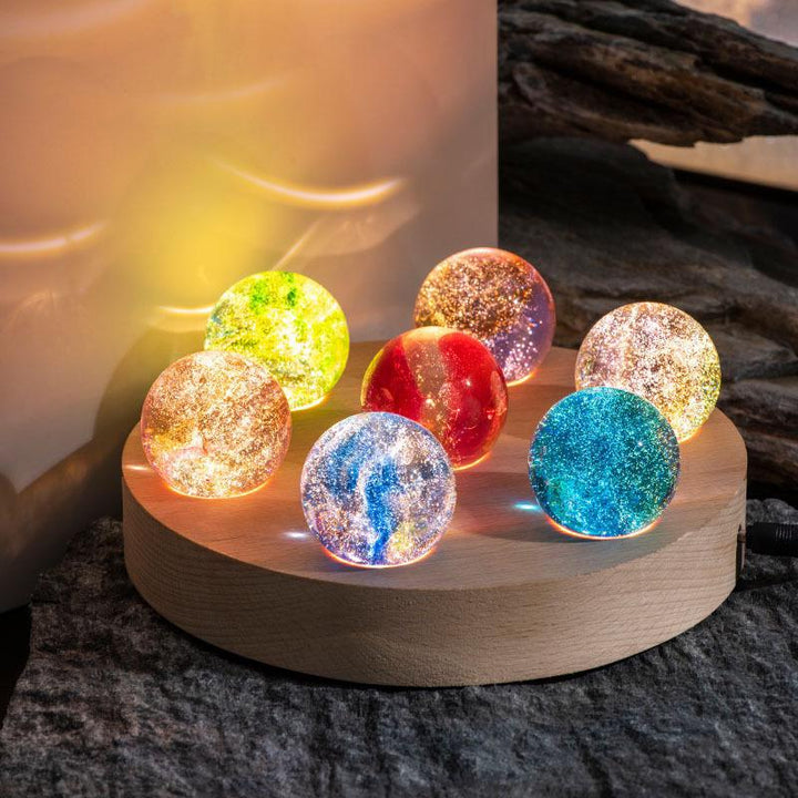 Luminous Cosmic Crystals - AstroGlow Orbs