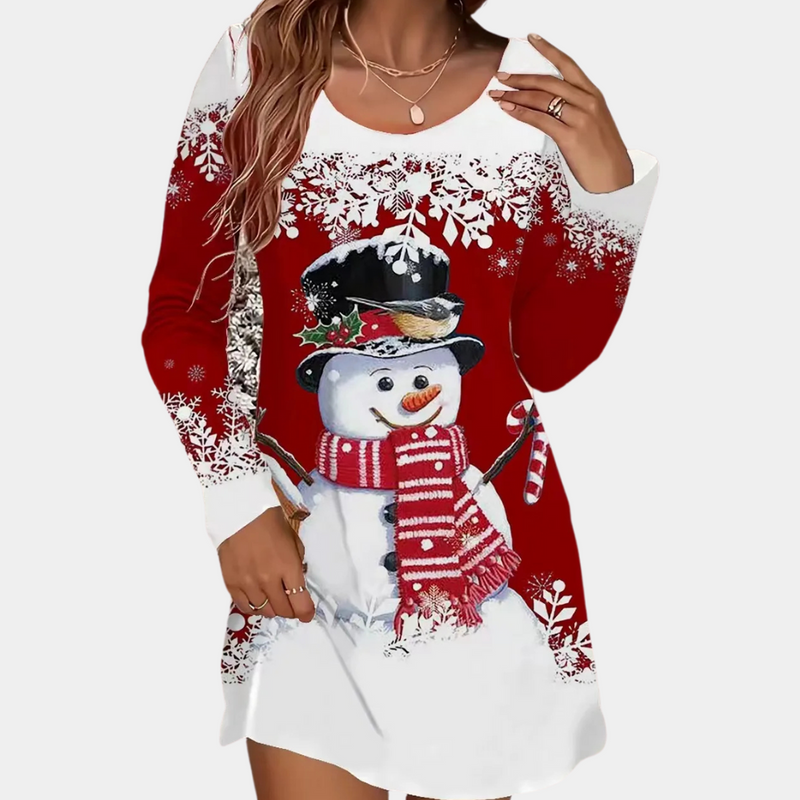 Brashine - Cheerful Christmas Dress for Women