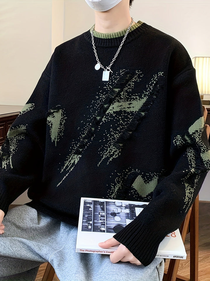 Trendy Oversized Knitted Sweater - Ethan