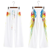 Wide-leg summer pants made of chiffon – Liana