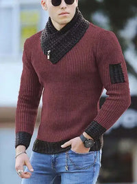 Sammy Jackson™ Casual Sweater | Vintage Wool Sweater with High Collar