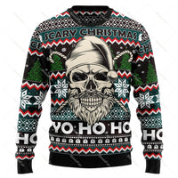 Sammy Jackson™ GrungeFest Christmas Sweater | Sweater with skull print