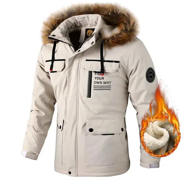Sammy Jackson™ Winterparka met Fleecevoering | Winddicht jack met capuchon