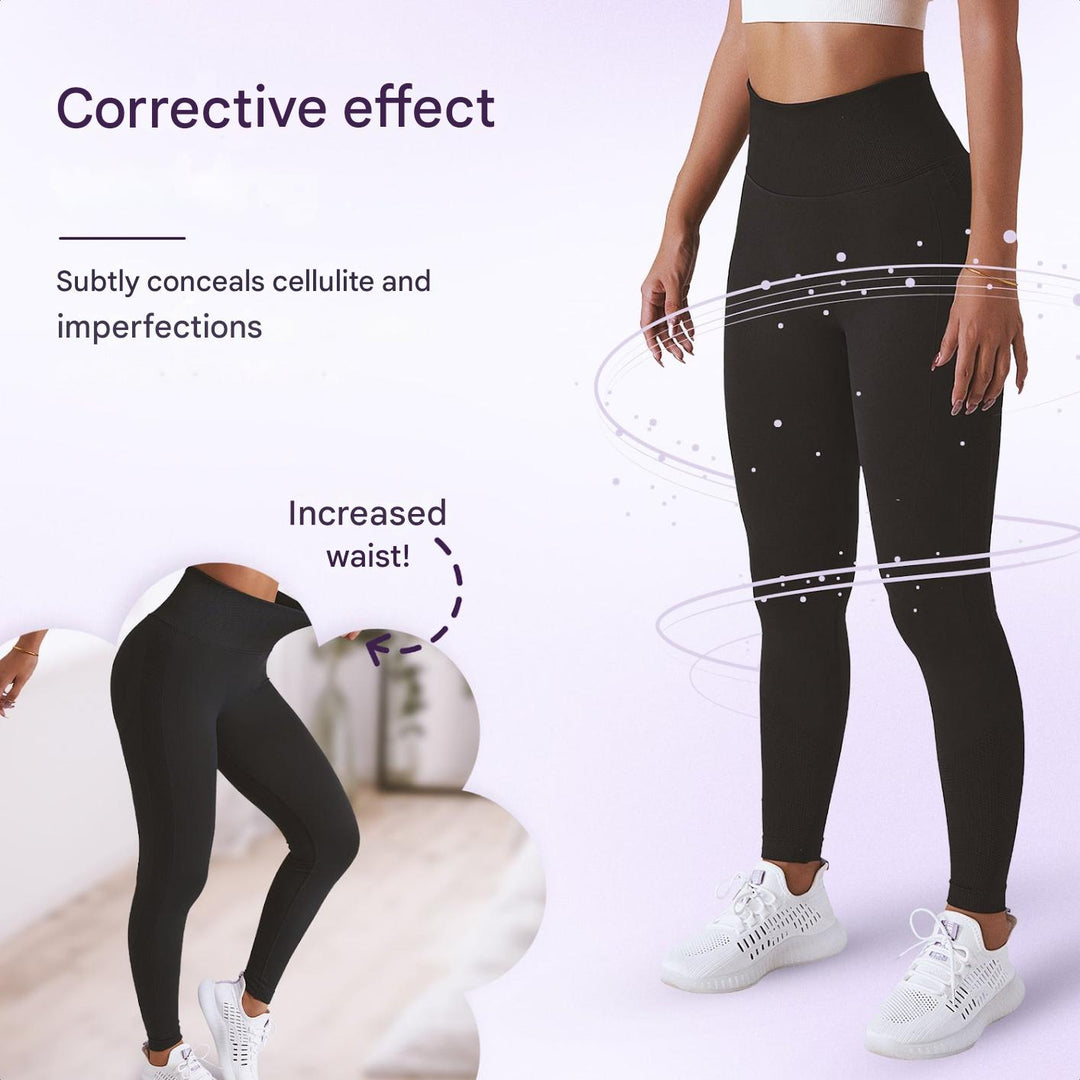 Legginsy sportowe damskie z wysokim stanem – FlexFit