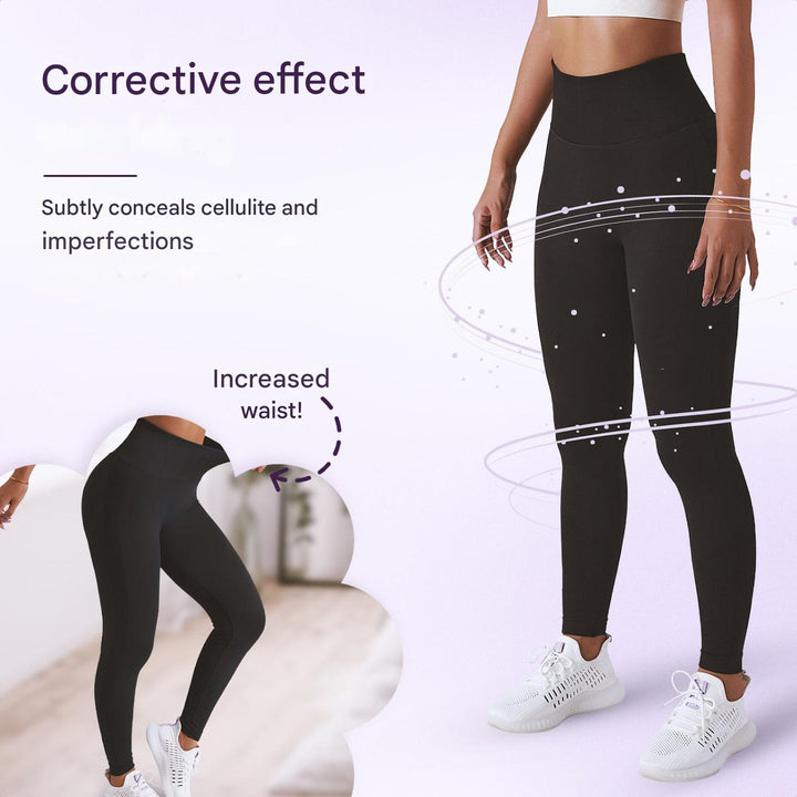 Legginsy sportowe damskie z wysokim stanem – FlexFit