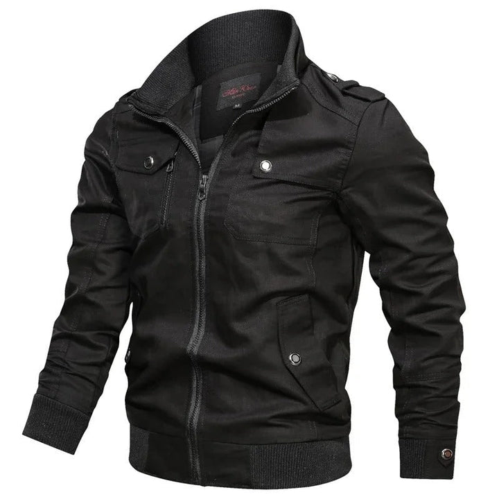 Heren Zomerjas met Kraag en Motorlook – Vince