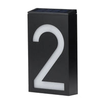 Illuminated House Number Powered by Solar Energy - SolarSign