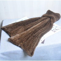 Sammy Jackson™ Knitted Scarf | Warm and stylish mink fur scarf