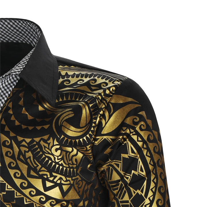 Men's Shirt with Gold Details – Darius