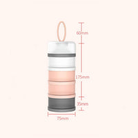 4-Compartment Stackable Portion Control Containers