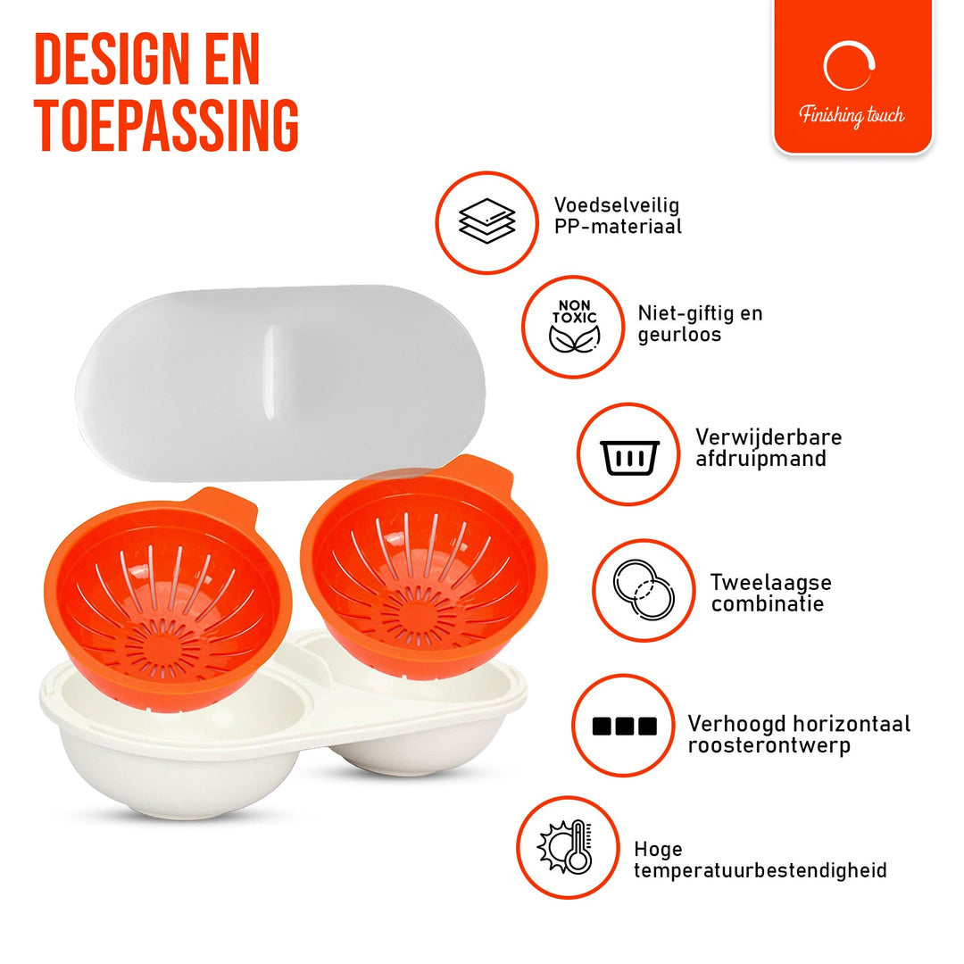 Microwave Egg Poaching Set - EggEase