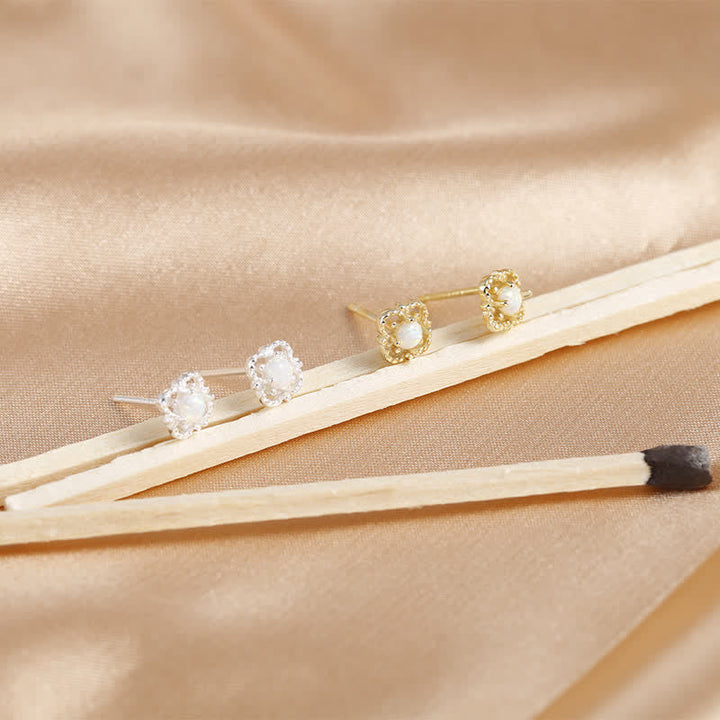 Delicate Vintage Earrings with Opal - Seraphina