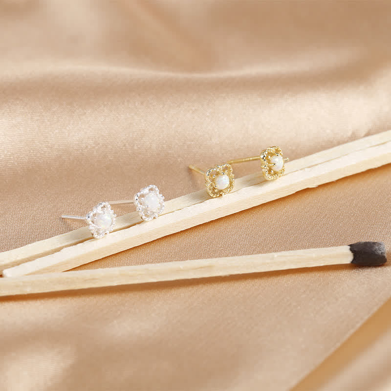 Delicate Vintage Earrings with Opal - Seraphina