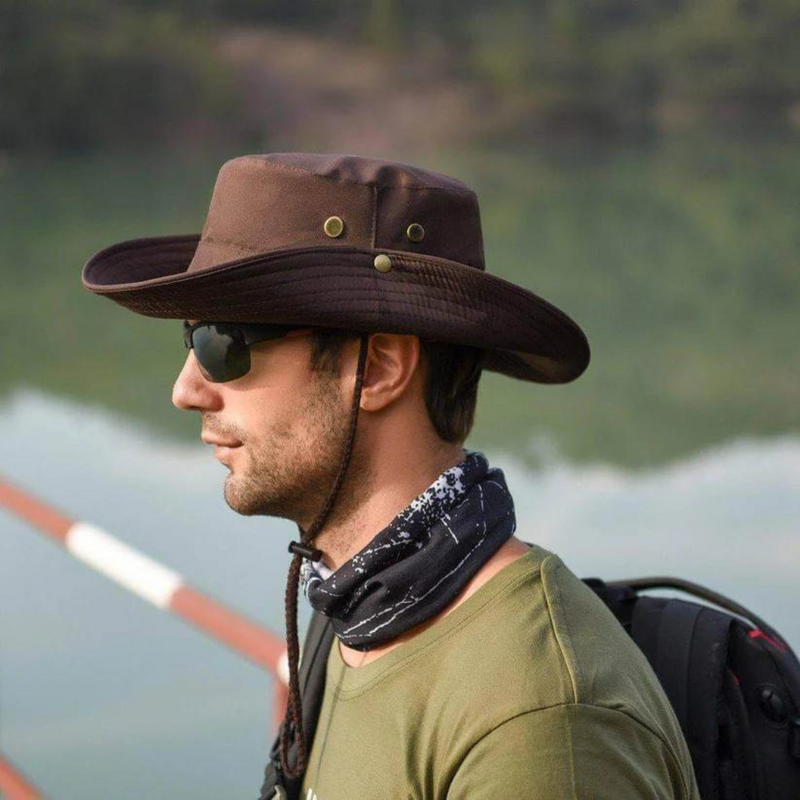 Wodoodporny outdoorowy kapelusz typu bucket z ochroną UV – ShieldFlex Pro