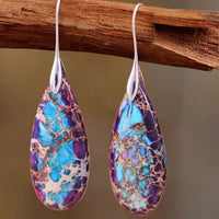 Drop-Shaped Imperial Stone Earrings - Amara