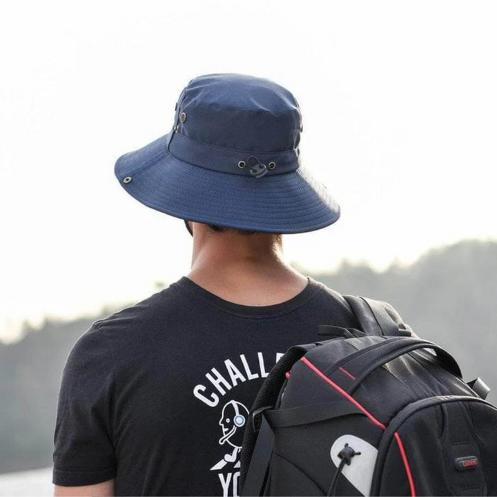 Wodoodporny outdoorowy kapelusz typu bucket z ochroną UV – ShieldFlex Pro